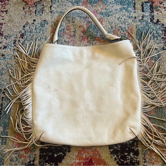 Rebecca Minkoff White Fringe Purse - Picture 3 of 5